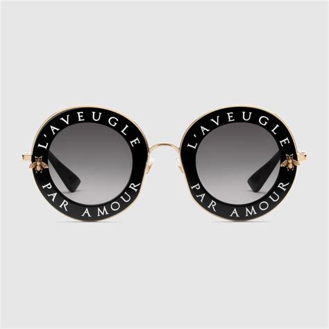 round frame sunglasses gucci